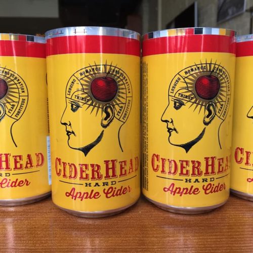 CiderHead+cans